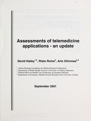Cover of: Assessments of telemedicine applications by David Hailey