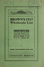Cover of: Brown's 1917 wholesale list