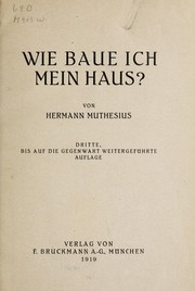 Cover of: Wie baue ich mein Haus?