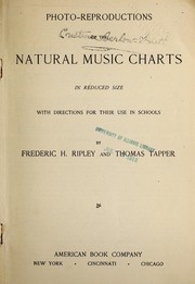 Cover of: Photo-reproductions of the natural music charts in reduced size: with directions for their use in schools