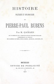 Cover of: Histoire politique et diplomatique de Pierre-Paul Rubens