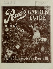 Rue's garden guide by Frank E. Rue (Firm)