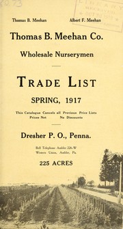 Cover of: Trade list: Spring, 1917