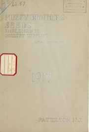Cover of: Seeds, implements, poultry supplies
