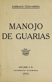 Cover of: Manojo de guarias by Lisimaco Chavarria