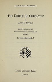 Cover of: The dream of Gerontius by John Henry Newman