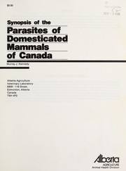 Cover of: Synopsis of the parasites of domesticated mammals of Canada