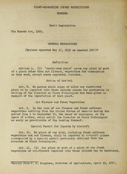 Cover of: Plant-quarantine import restrictions of the British colony of Bermuda