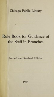 Cover of: Rule book