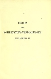 Cover of: Lexikon der Kohlenstoff-Verbindungen