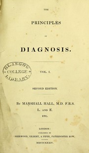 Cover of: The principles of diagnosis