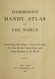 Cover of: Hammond's handy atlas of the world: containing new maps of each state and territory in the United States and every country in the world