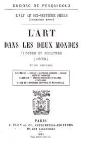 Cover of: L'Art dans les deux mondes: peinture et sculpture (1878)