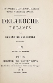 Delaroche, Decamps by Eugène de Mirecourt