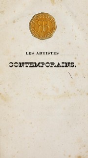 Les artistes contemporains by Charles Lenormant