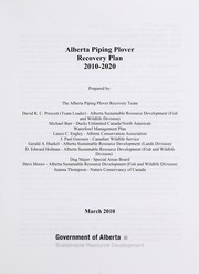 Cover of: Alberta piping plover recovery plan 2010-2020
