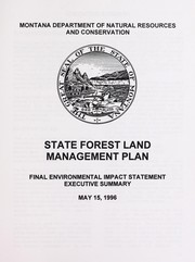 Cover of: State forest land management plan: final environmental impact statement