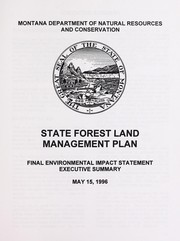 Cover of: State forest land management plan by Montana. Dept. of Natural Resources and Conservation.