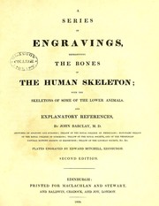 Cover of: A series of engravings representing the bones of the human skeleton: with the skeletons of some of the lower animals and explanatory references