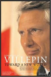 Toward a new world by Dominique de Villepin