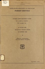 An inquiry into the costs of tractor logging in southern pine by Southern Forest Experiment Station (New Orleans, La.)