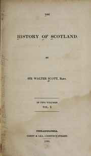 Cover of: The history of Scotland.