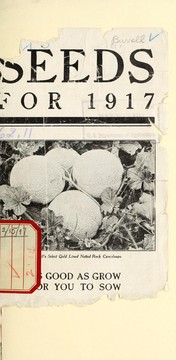 Cover of: Seeds for 1917 by D.V. Burrell (Firm)