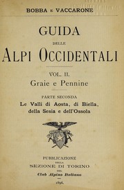 Cover of: Guida delle Alpi occidentali by A. E. Martelli, A. E. Martelli