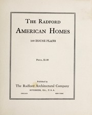 Cover of: The Radford American homes | Radford Architectural Company.