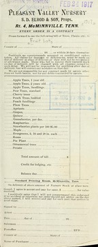 Cover of: Pleasant Valley Nursery [price list] by Pleasant Valley Nursery (McMinnville, Tenn.), Pleasant Valley Nursery (McMinnville, Tenn.)