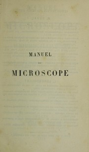 Cover of: Manuel del microscopio: en sus aplicaciones al diagn©đstico ©Ł la cl©Ưnica