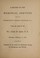 Cover of: A record of the memorial services held in the Presbyterian Church, Chatham, N.J. upon the death of the Rev. Joseph M. Ogden, D.D., Saturday, February 16, 1884