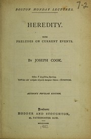 Cover of: Heredity: with preludes on current events