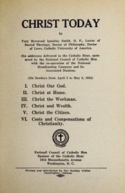 Cover of: Christ today by Ignatius Smith