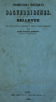 Promenades poétiques et daguerriennes by Louis-Auguste Martin