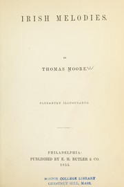 Cover of: Irish melodies