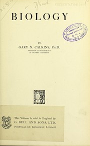 Cover of: Biology by Gary N. Calkins, Gary N. Calkins