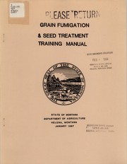 Cover of: Grain fumigation & seed treatment training manual