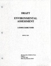 Cover of: Draft environmental assessment Ludwig Game Farm