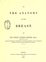 Cover of: On the anatomy of the breast