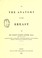 Cover of: On the anatomy of the breast