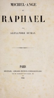 Michel-Ange et Raphael [1/2] by Alexandre Dumas