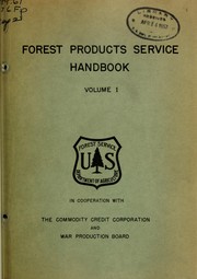 Cover of: Forest Products Service handbook | United States. Forest Service.