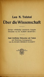 Cover of: Über die wissenschaft: Einzige vollständige autorisierte ausgabe