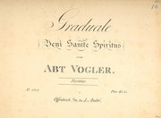 Cover of: Graduale, Veni sancte spiritus by Georg Joseph Vogler