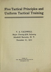 Cover of: Five tactical principles & uniform tactical training