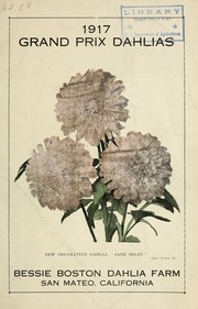 Cover of: 1917 Grand prix dahlias