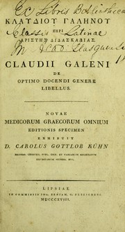 Cover of: Peri aristes didaskalias. De optimo docendi genere libellus