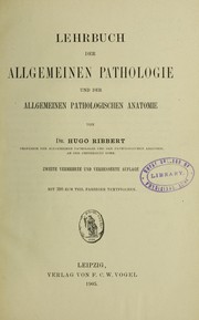 Cover of: Lehrbuch der allgemeinen Pathologie und der allgemeinen pathologischen Anatomie