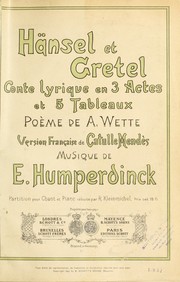 Cover of: Hansel et Gretel by Engelbert Humperdinck
